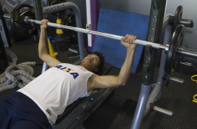 Marquinhos Gabriel na academia do Corinthians