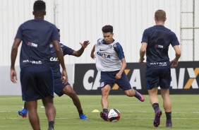 Marquinhos Gabriel no treino do Corinthians no CT Joaquim Grava