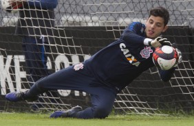 Matheus Vidotto no treino do Corinthians no CT Joaquim Grava