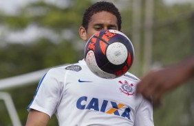 Pablo no treino do Corinthians no CT Joaquim Grava