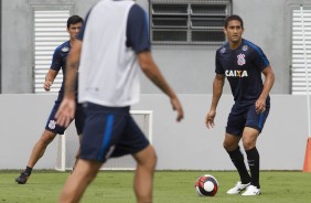 Pablo no treino do Corinthians no CT Joaquim Grava