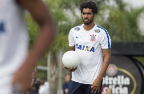 Vilson no treino do Corinthians no CT Joaquim Grava