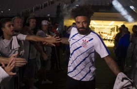 Cristian completou 100 jogos pelo Corinthians nesta quarta