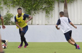 Kazim e Luidy no ltimo treino do Corinthians antes da estreia no Paulista