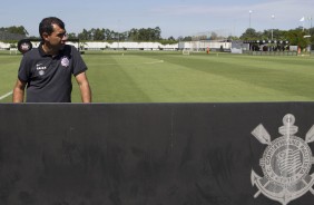 Fbio Carille durante o jogo treino contra o Atibaia