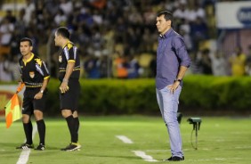 Fábio Carille durante partida que garantiu ao Corinthians melhor campanha no Paulistão