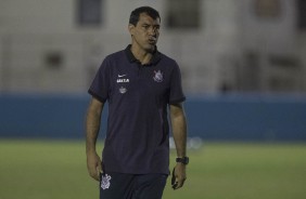 Tcnico Fbio Carille no estdio Augusto Bauer para treinamento da equipe antes do jogo