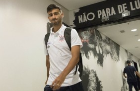 Camacho chega à Arena para partida contra o Santos, pelo Paulistão
