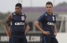 Lo Prncipe e Rodrigo Figueiredo em treino da tarde