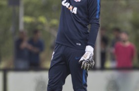 Matheus Vidotto durante treino da manh