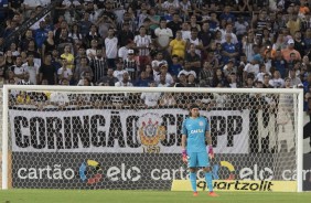 Cássio foi pouco acionado diante do Luverdense, na Arena Pantanal, pela Copa do Brasil