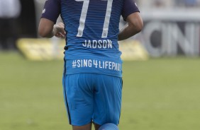 Jadson durante jogo contra a Ponte Preta, pelo Campeonato Paulista
