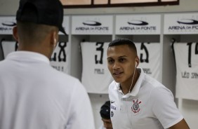 Léo Jabá antes do duelo contra a Ferroviária