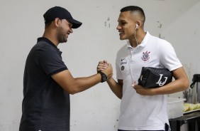 Léo Jabá antes do duelo contra a Ferroviária, na Fonte Luminosa