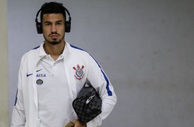 Pedro Henrique no vestiário antes do jogo contra a Ferroviária, pelo Paulistão