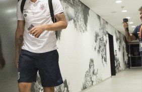 Cssio no vestirio da Arena Corinthians