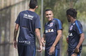 Pedro Henrique, Jab e Paulo Roberto batem papo durante trabalho fsico