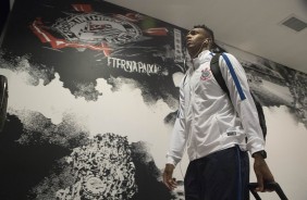 J no vestirio antes da partida contra o Linense pelo Campeonato Paulista