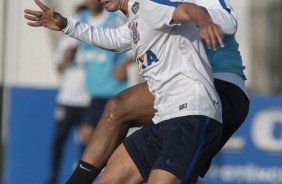 O treino foi a reapresentação do elenco após a vitória de 3 a 1 sobre o Linense, na Arena