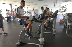 Os titulares também realizaram treino regenerativo na academia