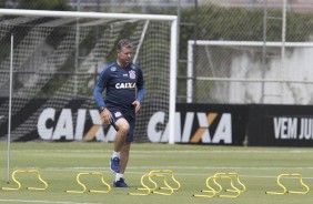 Walmir Cruz no treino do Corinthians antes da partida contra o Botafogo-SP