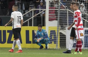 Diego em ao na vitria contra o Linense pela ltima rodada do campeonato paulista