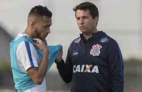 Maicon no treino da tarde, a equipe entra em campo neste sbado, diante do Botafogo-SP