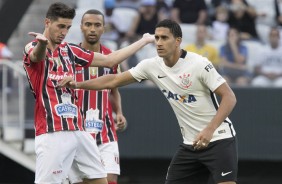 Pablo atuando contra o Botafogo de Ribeiro, pelo Campeonato Paulista