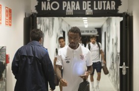 Paulo Roberto  antes do jogo contra o Botafogo-SP, pelo Paulisto