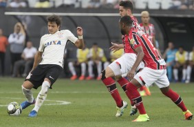 Romero em partida contra o Botafogo-SP, pelo Paulisto