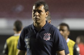 Fbio Carille durante a partida realizada contra o So Paulo no Morumbi