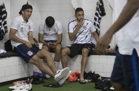 Balbuena e Maycon se preparando para encarar o São Paulo, pelo Paulistão