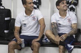 Jadson e Fagner se preparando para encarar o São Paulo, pelo Paulistão