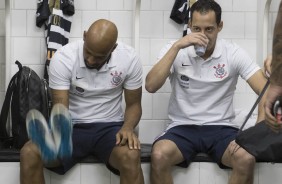 Rodriguinho e Felipe Bastos se preparando para encarar o São Paulo, pelo Paulistão