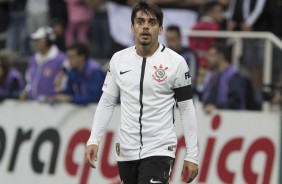 Fagner em partida contra o São Paulo, pelo Paulistão
