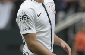 Rodriguinho lamenta chance perdida diante o São Paulo, na Arena, pelo Paulistão