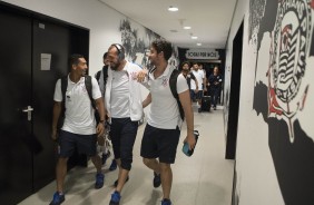 Léo Príncipe, Walter e Caíque França chegam à Arena para semifinal contra o São Paulo