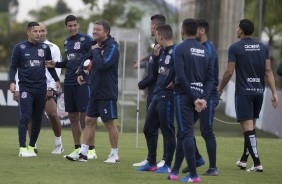 Nesta quarta, o Corinthians realizou atividade ttica no CT Joaquim Grava