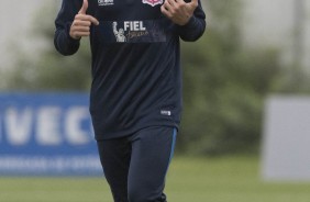 Gabriel durante treino preparatório para a final contra a Ponte