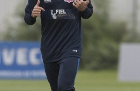 Gabriel durante treino preparatrio para a final contra a Ponte