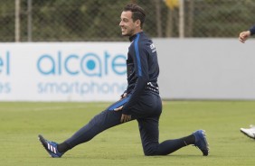 Rodriguinho durante treino preparatório para a final contra a Ponte