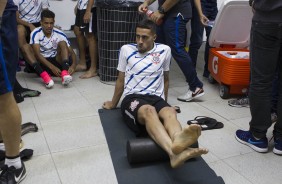 Gabriel antes da final contra a Ponte Preta, em Campinas