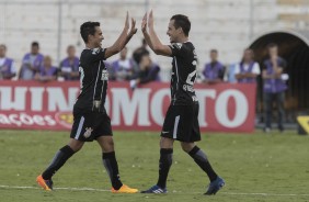 Jadson e Rodriguinho foram os autores dos gols do Corinthians contra a Ponte Preta