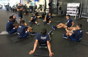 Enquanto os titulares fizeram um treino mais leve na academia