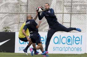 Walter treina durante reapresentao do Corinthians aps os 3 a 0 contra a Ponte Preta