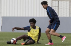 Warian e Marquinhos Gabriel treinam aps descanso do dia do trabalhador