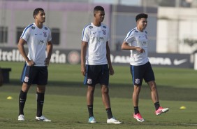 Pablo, Carilinhos e Marquinhos Gabriel concentrados no treino