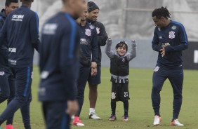 A atividade contou com a presena do filho de Fagner, o pequeno Henrique