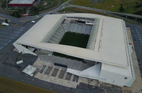 Vista aérea da Arena Corinthians