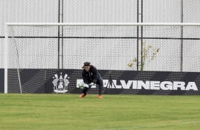 Cássio em atividade dessa tarde no CT